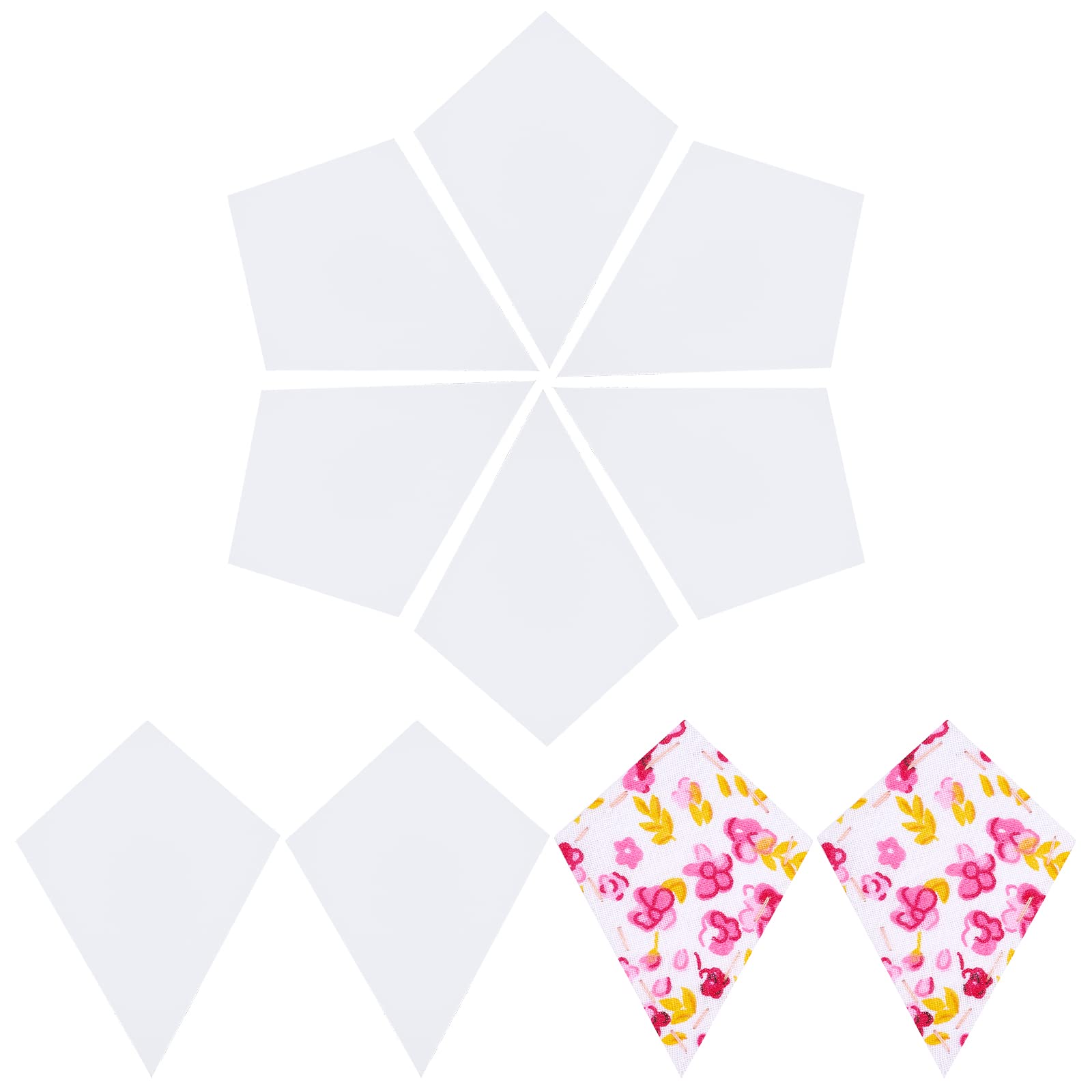 arricraft About 100 Pcs Trapezoid Paper Quilting Templates, Handmade English Paper Piecing Trapezoid Patchwork Template for DIY Patchwork Sewing Crafts