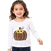 Thanksgiving Toddler Girls T-Shirts Turkey Long Sleeve Shirts Kids T Shirts Cotton Girls Summer Tops 3-8Y