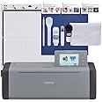 Brother ScanNCut SDX125EGY Electronic DIY Cutting Machine with Scanner, Make Custom Stickers, Vinyl Wall Art, Greeting Cards and More with 682 Included Patterns, Grey