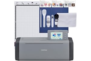 Brother ScanNCut SDX125EGY Electronic DIY Cutting Machine with Scanner, Make Custom Stickers, Vinyl Wall Art, Greeting Cards and More with 682 Included Patterns, Grey