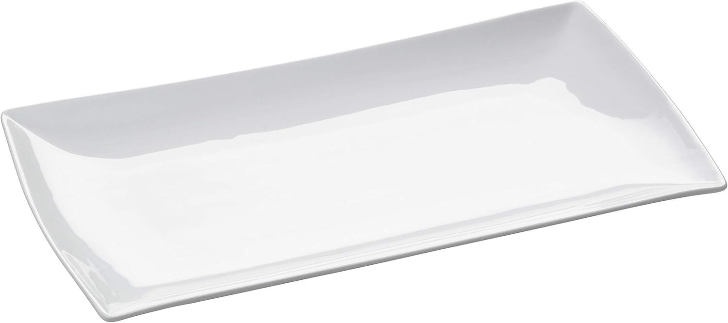 Maxwell & Williams East meets West Servierplatte, Porzellan, Weiß, 30,5x17x2,5