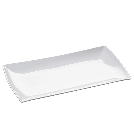 Maxwell & Williams East meets West Servierplatte, Porzellan, Weiß, 30,5x17x2,5