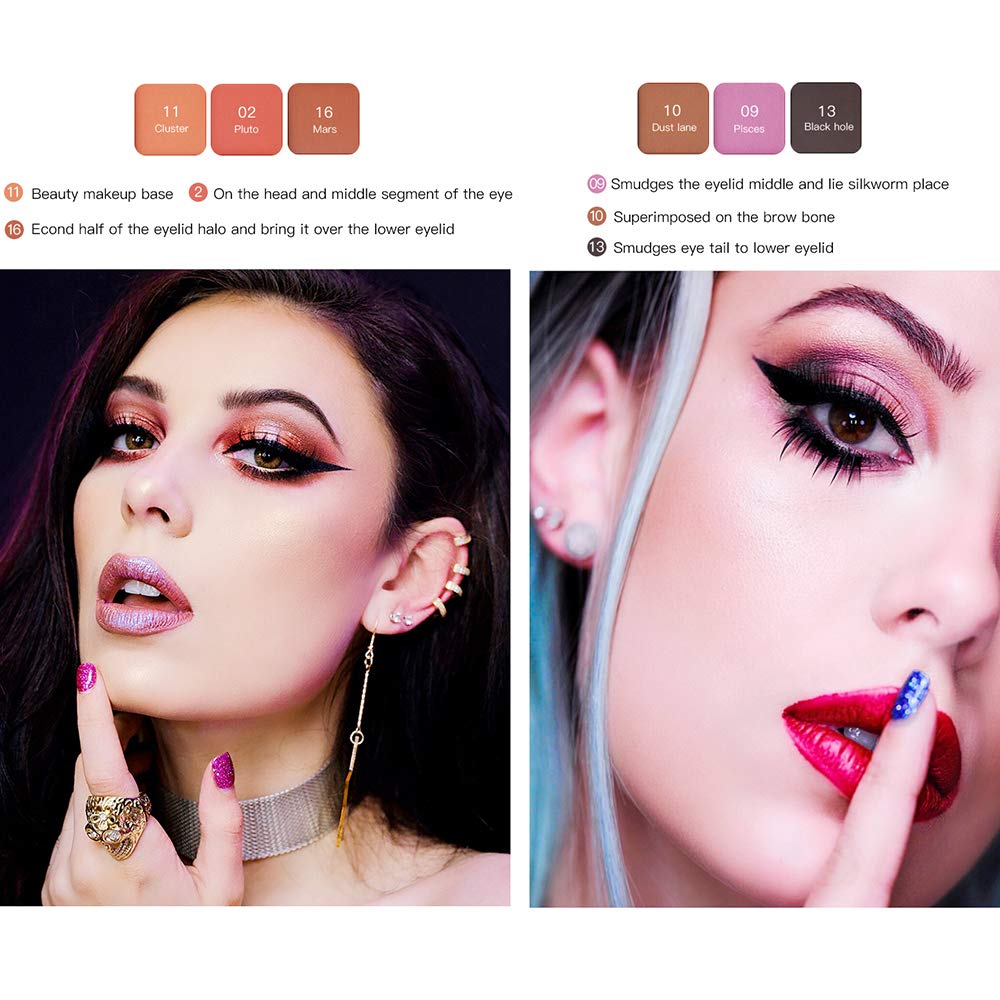 QIBEST 18 Colors Pearl Eye Shadow Powder Palette Matt Eyeshadow Cosmetic Makeup matte and shimmer eyeshadow palette eyeshadow pigments make up palette (3)