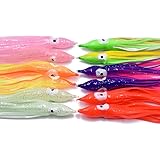 PHECDA PROFLY30pcs 12~15cm Squid Skirts Octopus Soft Lures Bait Trolling Fishing Lures Set