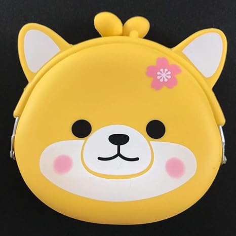 Amazon Co Jp 豆しば三兄弟シリコンがまぐち3 さくら シリコン がま口 財布 ポーチ 小物入れ 犬 アミューズ まめしばさんきょうだい グッズ ホビー