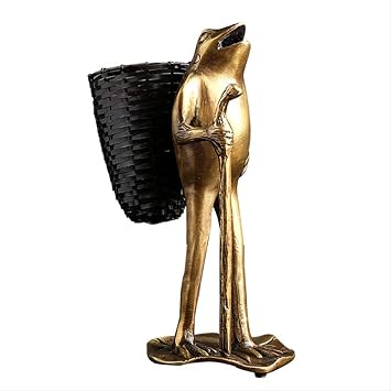 Rqzq Pen Container Luxus Heimtextilien Ornamente Kupfer Frosch Pen Container Stifthalter Amazon De Burobedarf Schreibwaren
