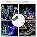 ZITRADES EL Wire Neon Lights White 15ft, Portable Neon Glowing Wire with Battery Pack for Parties, Halloween, Blacklight Run, DIY Decoration (15ft, White)