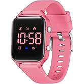 L LAVAREDO Kids Digital Watches for Boys Girls,Waterproof Sport Watch with Pedometer Stopwatch Vibration Alarm for Ages 5-13,No App Fitness Tracker Watch for Kids Teens Birthday Christmas Gifts