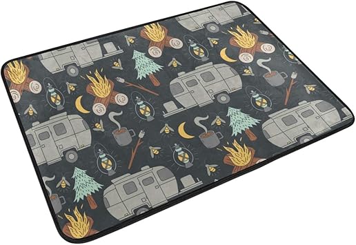 funny camping door mats