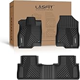 LASFIT Floor Mats for Acura RDX (2019-2026) All Weather Floor Liner TPE Custom Fit 1st & 2nd Row Rubber Car Mats for Acura RDX Automotive Accessories, Black, Tasteless, Durable and Easy to Clean