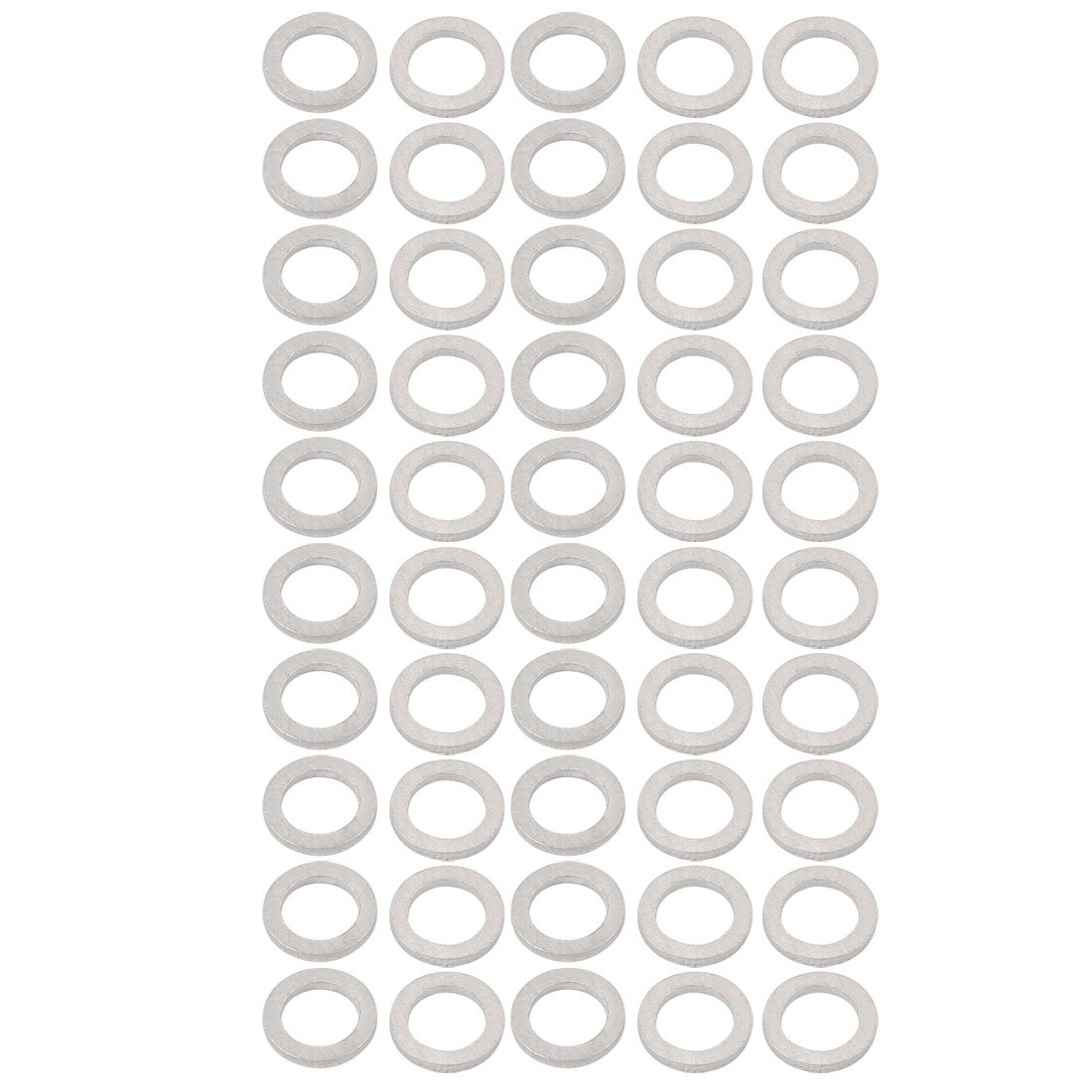 Sourcingmap 6mmx9mmx1mm Motorcycle Hardware Drain Plug Crush Aluminum Washer Seals 50pcs