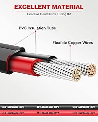 NAOEVO 16 Gauge Wire 2 Conductor Electrical