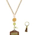UZRYLZY Cute Beaded Teacher Lanyard With Retractable Badge Holder - Breakaway Safety Lanyard For ID Badges, Keys - View #5