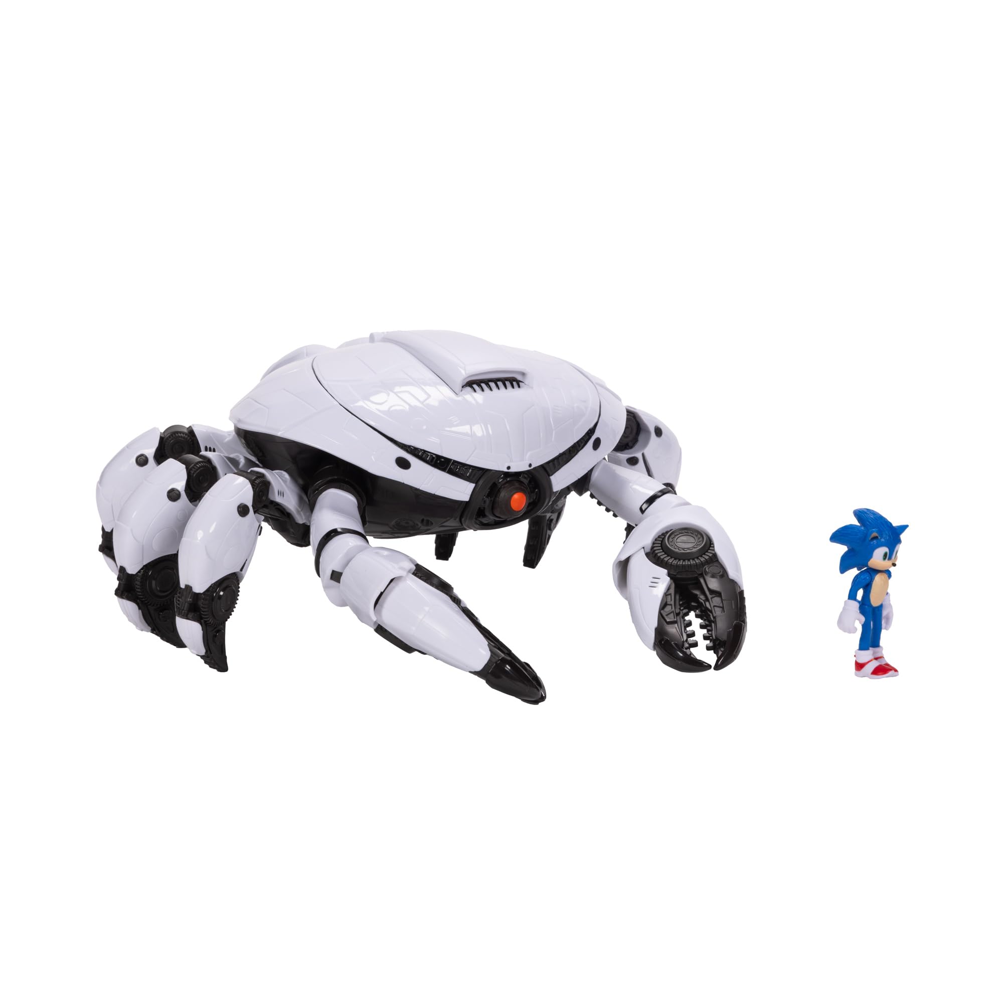Sonic Movie 3 Crab Mech Battle Playset with 6.3 cm Sonic the Hedgehog 3 Action Figure, Officially Licensed Collectable Toy with Pinching Claws, Moveable Legs, Extending Eye, Perfect Sonic 3 Toy