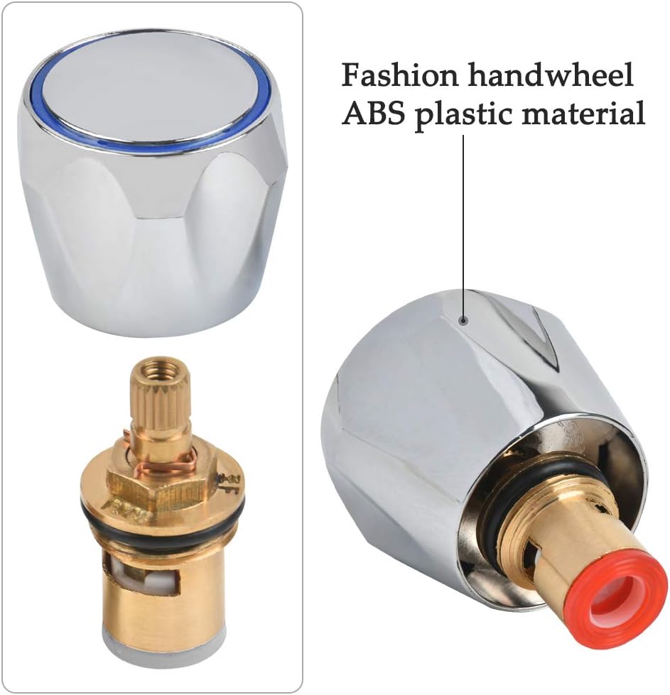 1 Pairs of Replacement Basin Tap Heads 1/2 Replacement Standard Hot