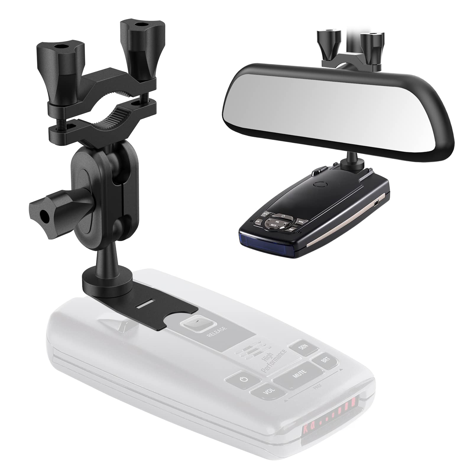 Photo 1 of SDSACZMU Car Rear View Mirror Radar Detector Mount,for Escort Passport, Beltronics Vector and Rocky Mountain Phantom-T Radar Detector Rearview Mirror Stem Mount