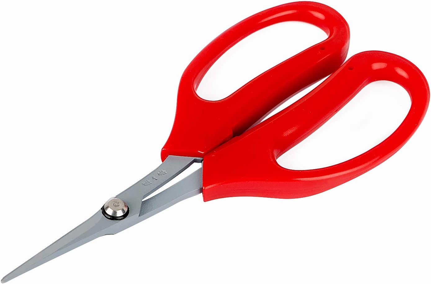 SKINNYBUNNY Garden Scissors, Stainless Steel Bonsai Scissors, Pruning Shears with 35mm Curved Blades, Non-Toxic PTFE Coating, Double Durability Enough for Cutting and Trimming Plants