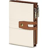 GAEKEAO Small Wallets for Women RFID Blocking Leather Trifold Clutch Wallet Credit Card Holder Wallet Card Case Purse with ID Window