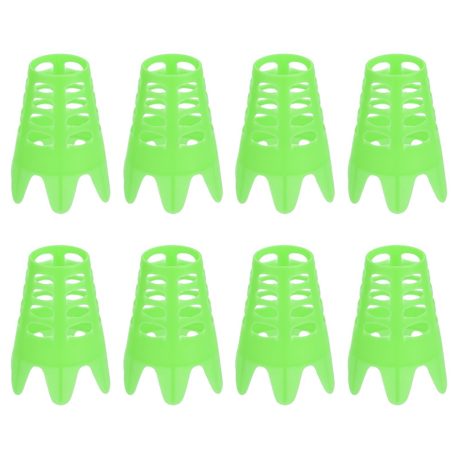 PATIKIL Golf Simulator Tees, 8 Pack Plastic Golf Tees Mat Practice Training for Outdoor Indoor Winter Turf Driving Range, Green