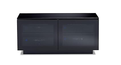 Bdi Mirage 8224 Premium Av Cabinet For Tv Gloss Black Amazon Co