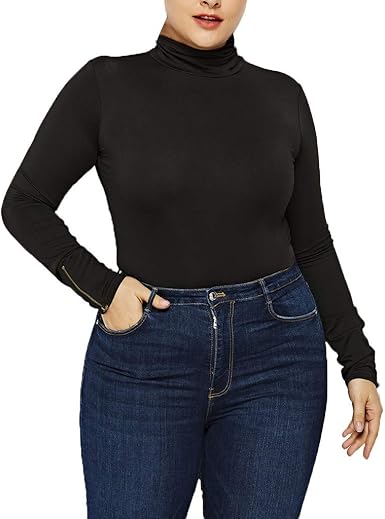 bodycon turtleneck top
