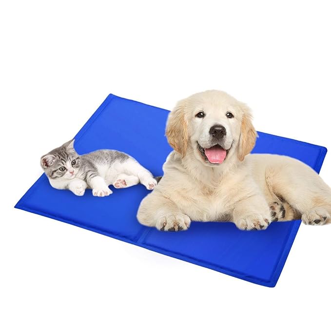 HEQUN Kühlmatte für Hunde und Katzen Wasserdicht Selbstkühlend Haustier Kühler Bequem Schlafen Kühlpad