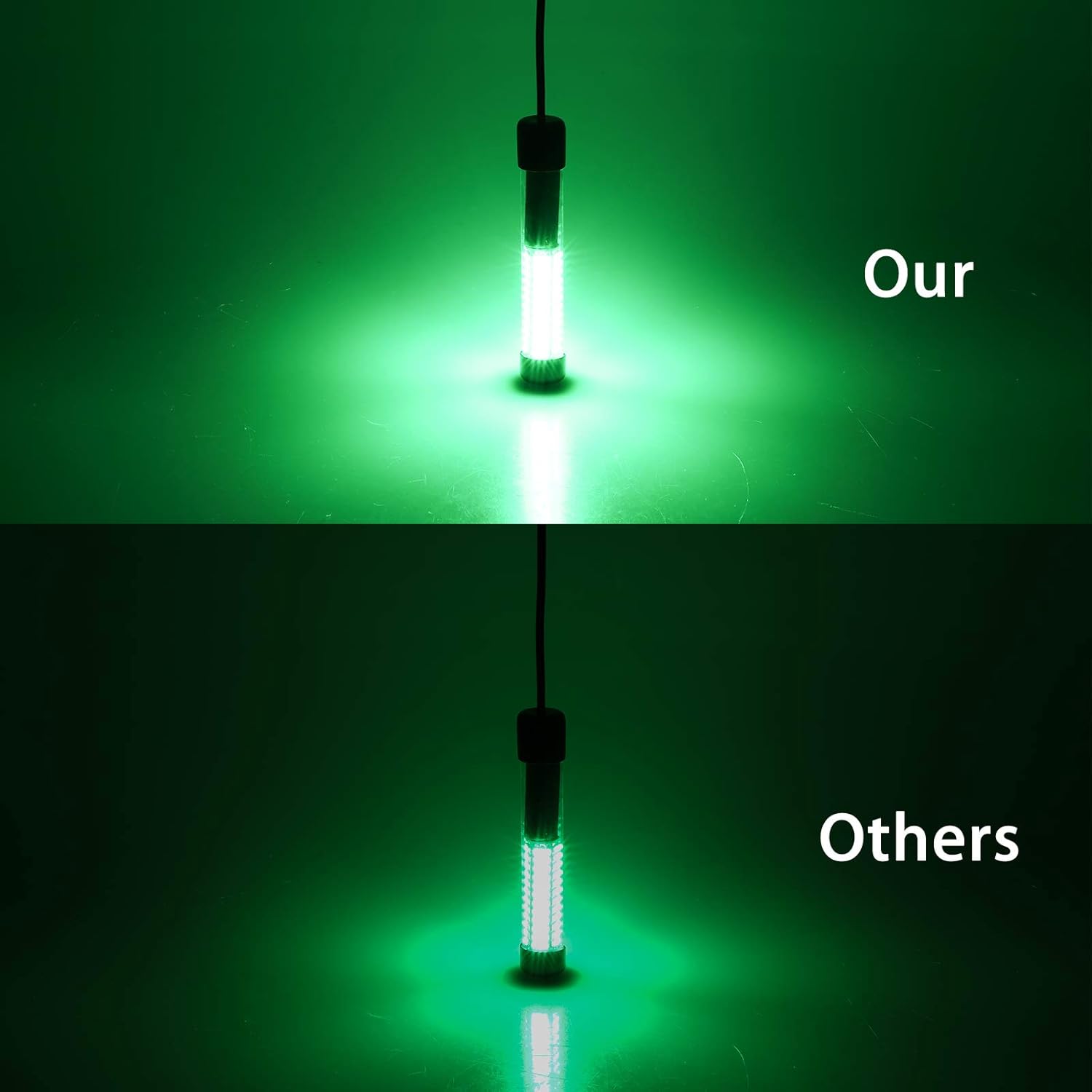 12V 10.5W LED Submersible Fishing Light Underwater Crappie Light Finder