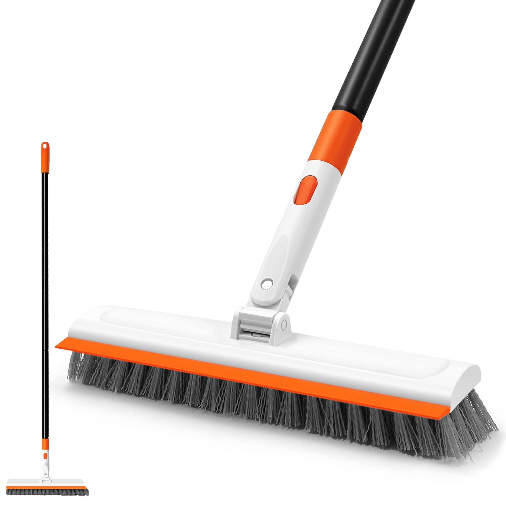 Photo 1 of ***FACTORY SEAL***
NEWE Floor Scrub Brush with Long Handle, 2 in 1 Stiff Bristles Scrubber Mop with Squeegee for Cleaning Deck Tile Tub Garage Patio Wall Sink Bathroom Kitchen