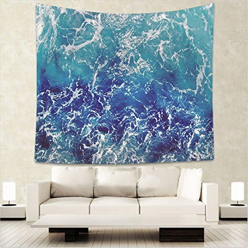 Dodoer Marine Style Sea Turtle Wall Tapestry Sea Horse Pattern Home Decorative Tapete Bedroom Blanket Table Cloth Yoga Mat