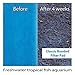 Aquatic Experts Classic Bonded Aquarium Filter Pads - 3 Pack - 12 Inches by 24 Inches by .75 Inch - Blue and White Filter Media Pad Bulk - Replacement Filter Rolls of Prefilter Floss - Made in USA