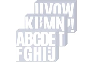 BINLINHONGO 4 Inch Large Letter Stickers, 27 Sheets Self-Adhesive Vinyl Alphabet Sticker Decals for Mailbox, Doors, Trucks, B