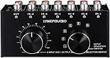 Tsadeer 6 Input 1 Output Audio Switch Selector RCA Volume Control Manual Signal view 4