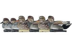 AVIAN-X Avian X Topflight Gadwall Decoys Perfectly Replicated Late Season Gray Ducks, Weight Forward Swim Keel, Realistic Movement