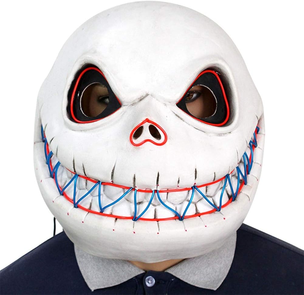 Sugarwewe Scary Jack Skull Latex Mask Full Head Halloween