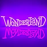FuugZze Wonderland Neon Signs for Wall Decor,Alice in Wonderland Party Decorations Led Sign, Dimmable Mad Hatter Tea Party Neon Lights for Bedroom Party Bar Background Decoration Birthday Gifts
