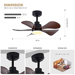 COCOSTAR Ceiling Fans with Lights and Remote/APP