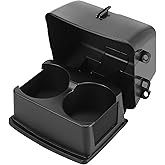 X AUTOHAUX Car Rear Seats Cup Holder Storage Bracket Black GB5Z7813562BA for Ford Explorer 2016 2017 2018