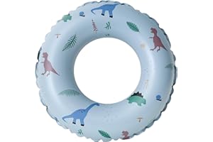 BAITEMJIA Swimming Pool Floats for Kids Ages 5-10, Inflatable Tubes With Simple Stripes, Cute Swim Rings, Floaties Water Toys for Beach Party