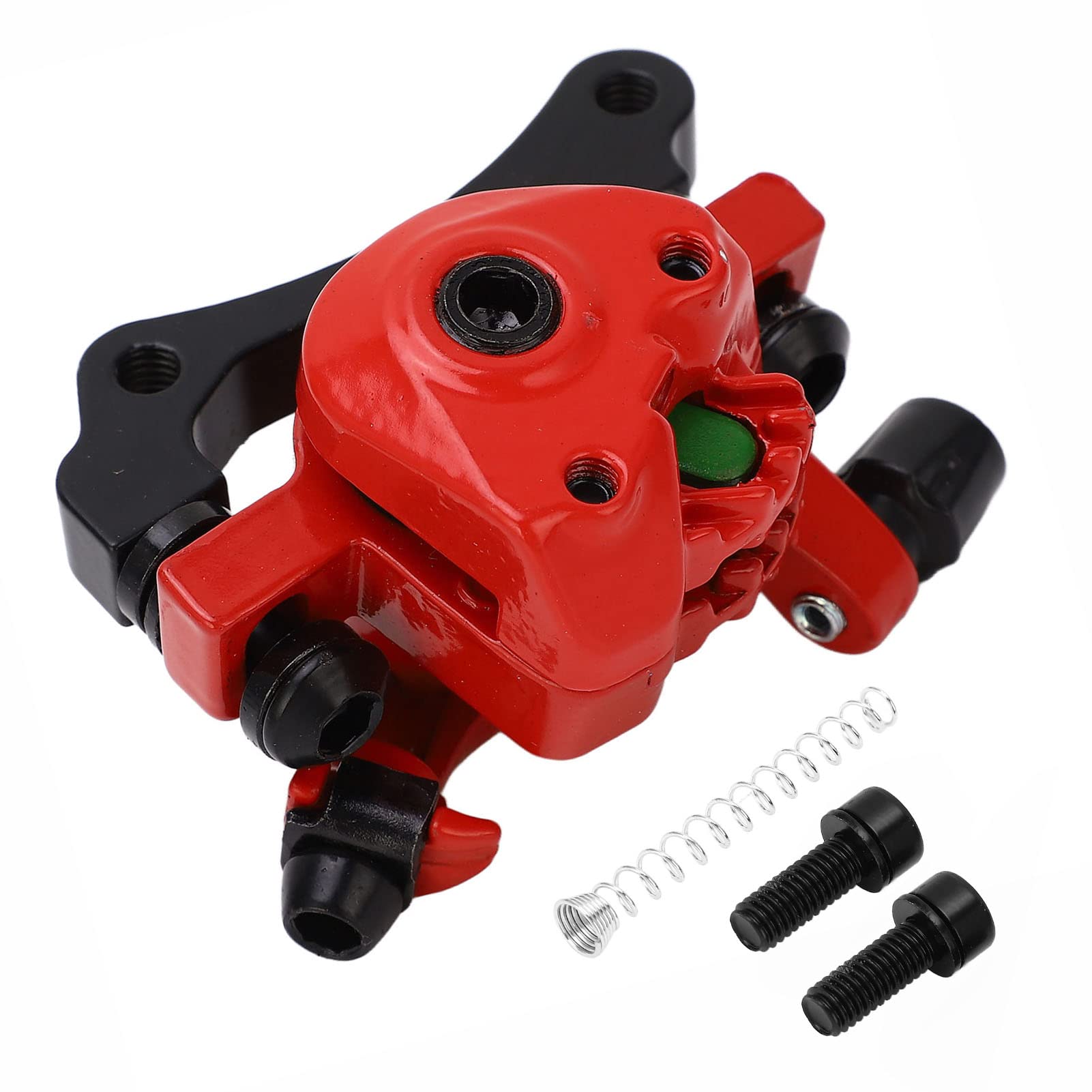 Socobeta 10inch Electric Scooter Disc Brake Right Side Aluminum Alloy Electric Scooter Mechanical Disc Brake Caliper Replacement Parts (Red)