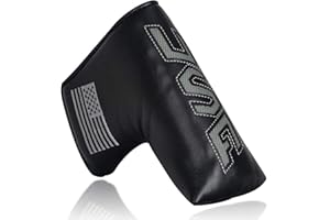 Big Teeth Golf Blade Putter Cover Head Covers Club Protector Magnetic Bar Closure USA Pattern for Scotty Cameron Taylormade Odyssey