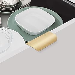 Malimali 5 Pack Gold Finger Edge Pulls for Cabinets
