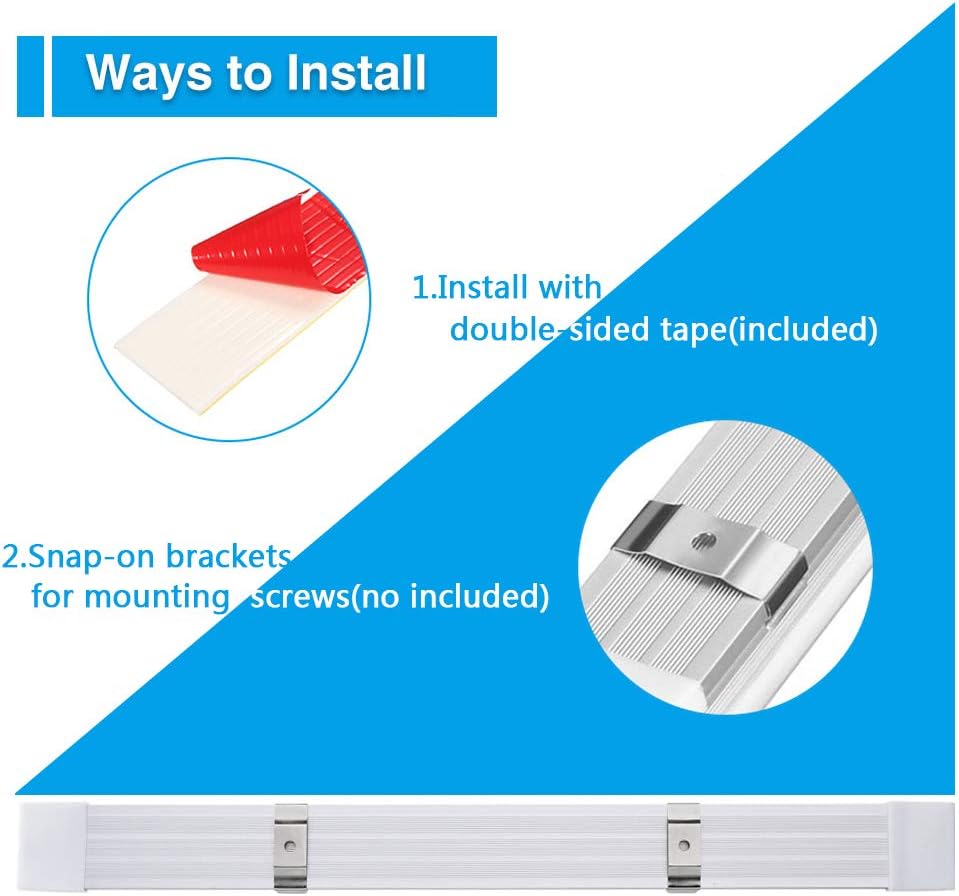 AUDEW LED 12V Interior LED Light Bar White Strip Light 340mm 12V 4.5W 72 LED Car Interior Light Strip for Van Bus Caravan with On / Off Switch (2 Pcs): Automotive