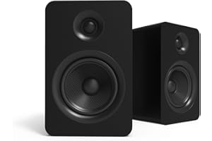 Kanto YU Passive 5.25" Passive Bookshelf Speakers with 1" Silk Dome Tweeter | External Amplifier Required | Pair | Matte Blac