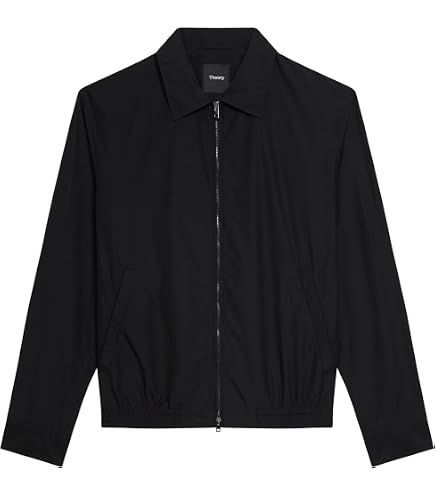 Theory Stand Collar Zip Jacket in Precision Ponte, Baltic, S at