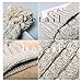 Women's Winter Beanie Warm Fleece Lining - Thick Slouchy Cable Knit Skull Hat Ski Cap (Cream)