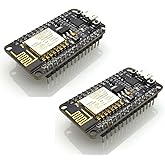 HiLetgo 2pcs ESP8266 NodeMCU CP2102 ESP-12E Development Board (Wi-Fi, USB) - Arduino Compatible, 1MB RAM, 80MHz CPU, 1M Flash, 2 Boards