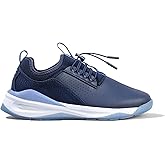clove Classic Unisex Sneakers, Work Shoes for Men & Women, Vegan Leather Tennis Shoes, Easy to Clean, Fluid Resistant, Elastic No Tie Laces, Slip Resistant Outsoles, Navy Color
