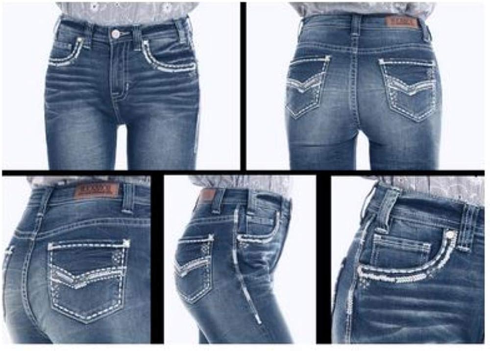 high rise cowgirl jeans