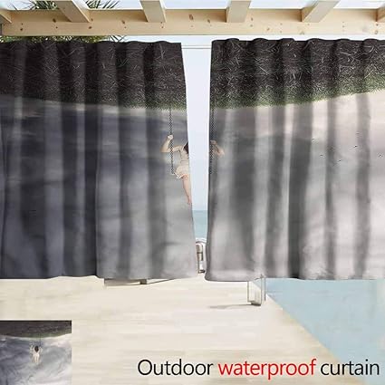 Amazon Com Indoor Outdoor Top Curtain Surrealistic Upside Down