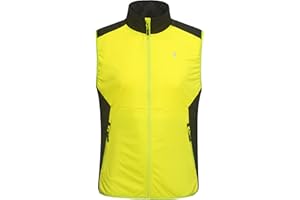 Little Donkey Andy Men's Water-resistant Outerwear Vests, Stretch Windproof Vest for Cycling, Running, Golf